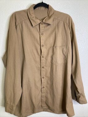 Oberon Long Sleeve LCI2 Electric Arc 8.5 Flash Shirt Khaki Oversized Sz L Work